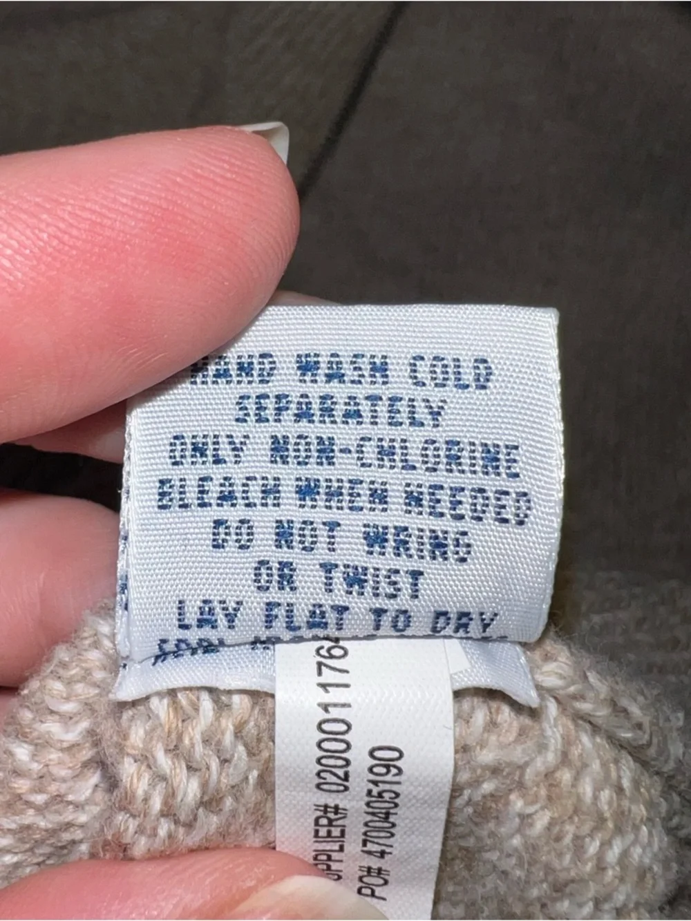 Polo by Ralph Lauren Men’s Quarter-Zip Sweater - Beige Oatmeal Cotton Blend XL